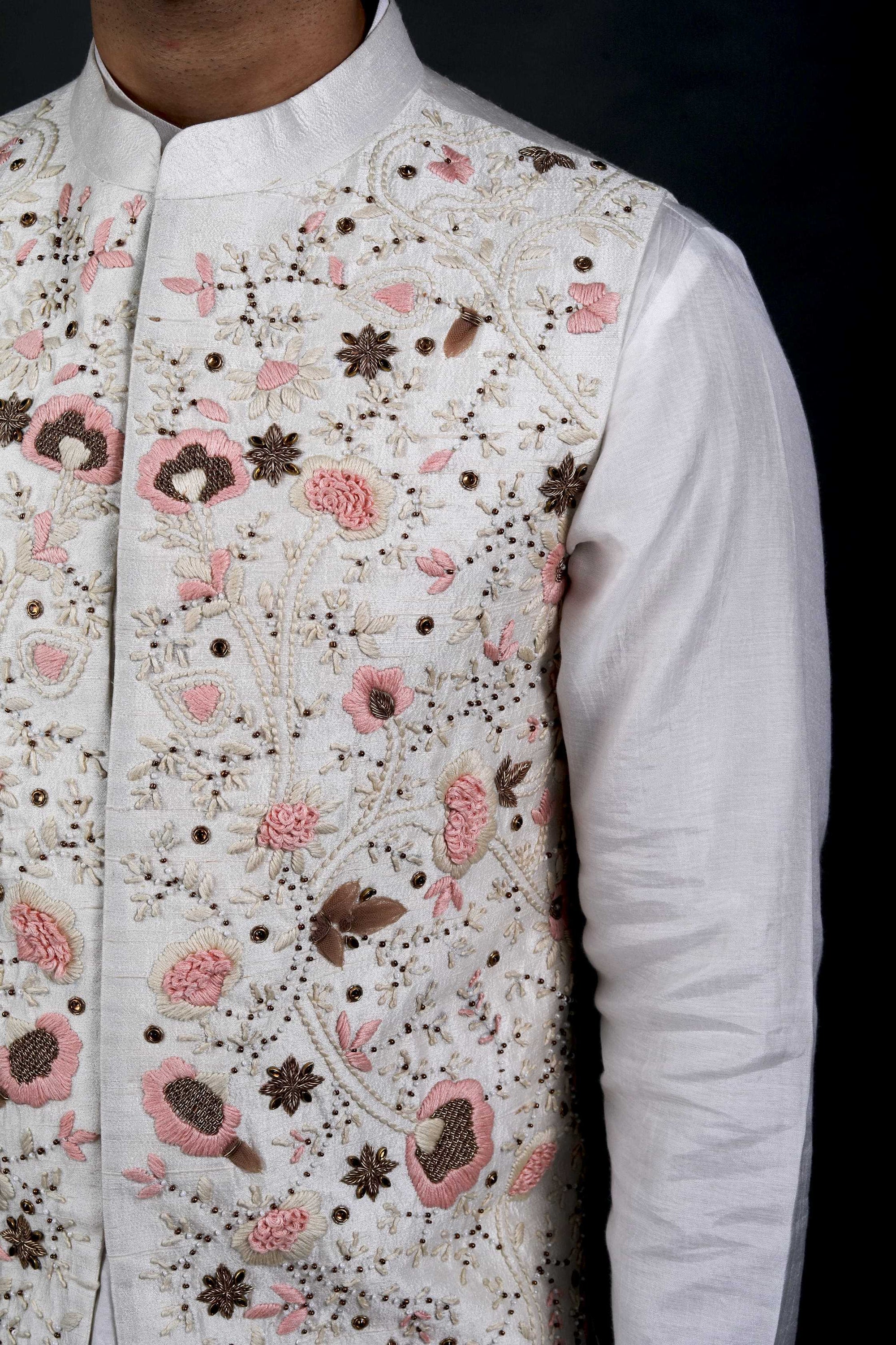 Hand Embroidered Bundi Jacket