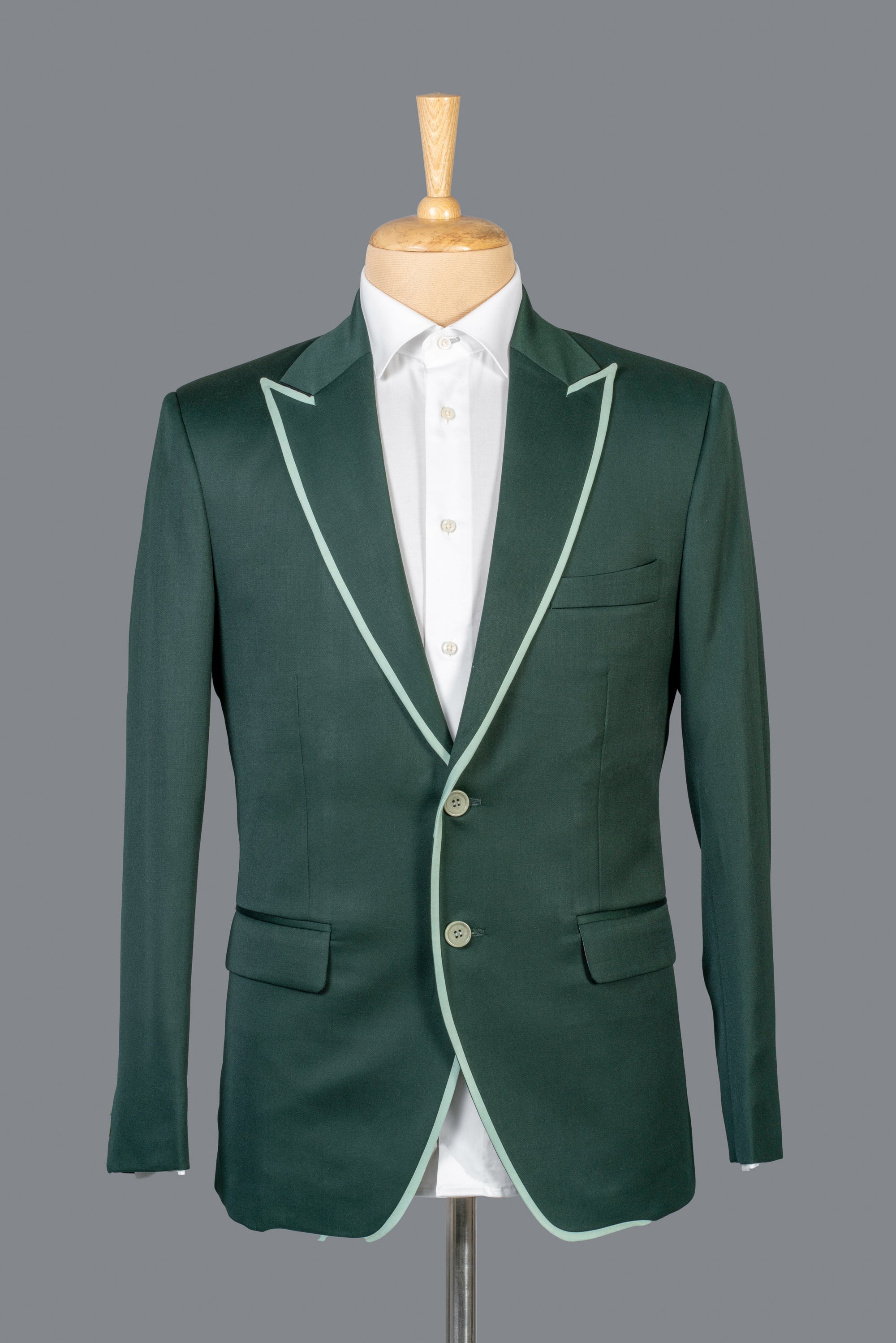 Green Jersey Suit