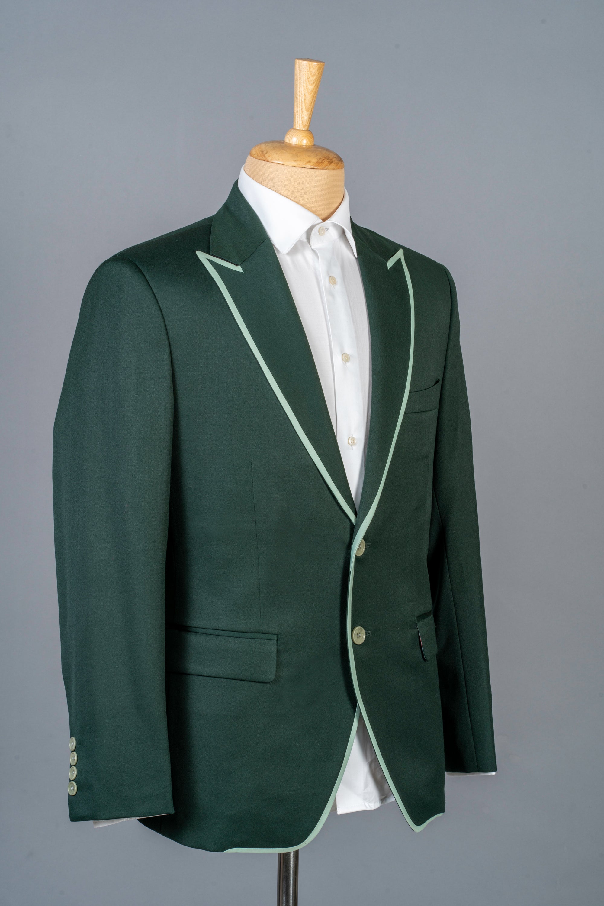 Green Jersey Suit