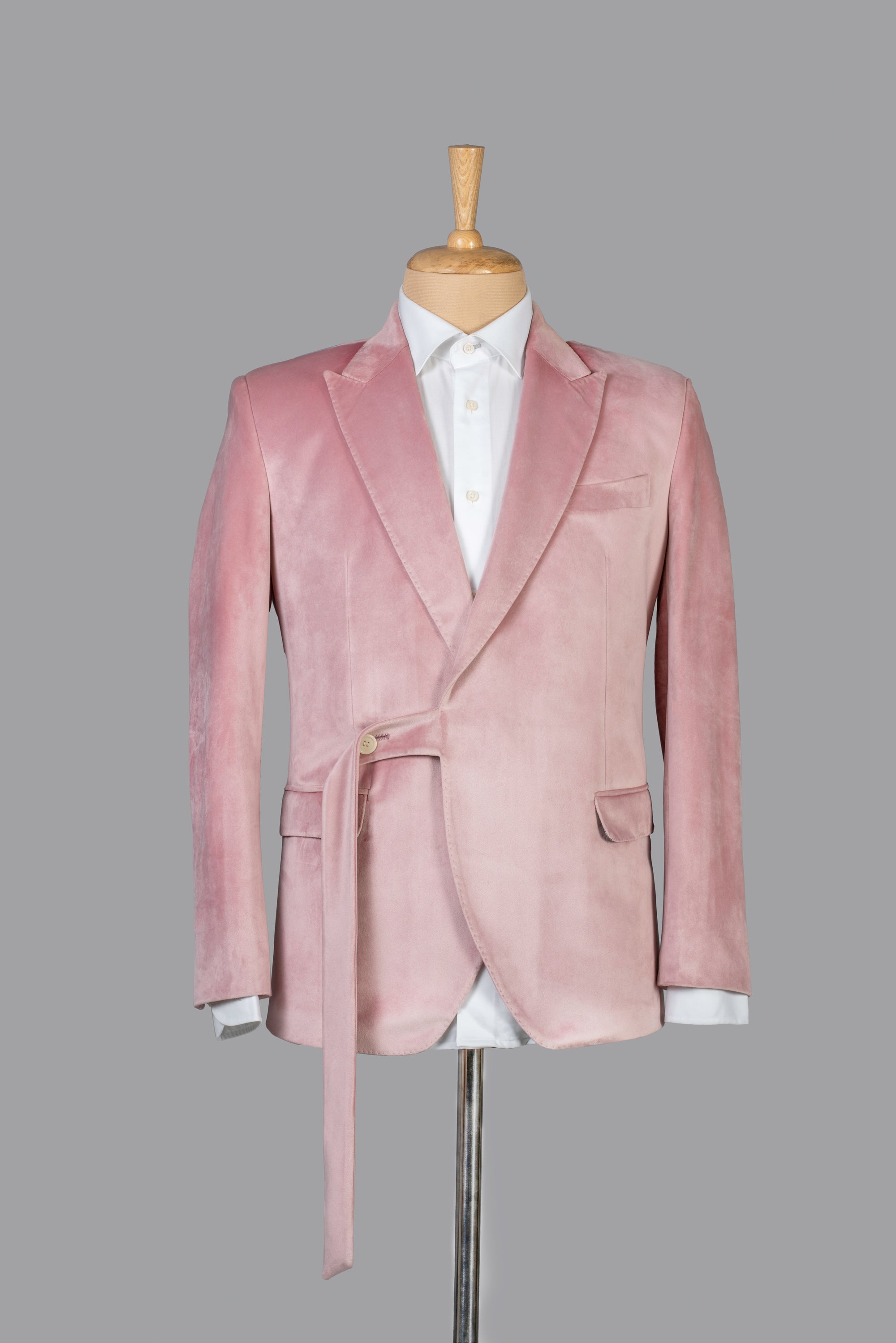 Pink Velvet two-piece suit