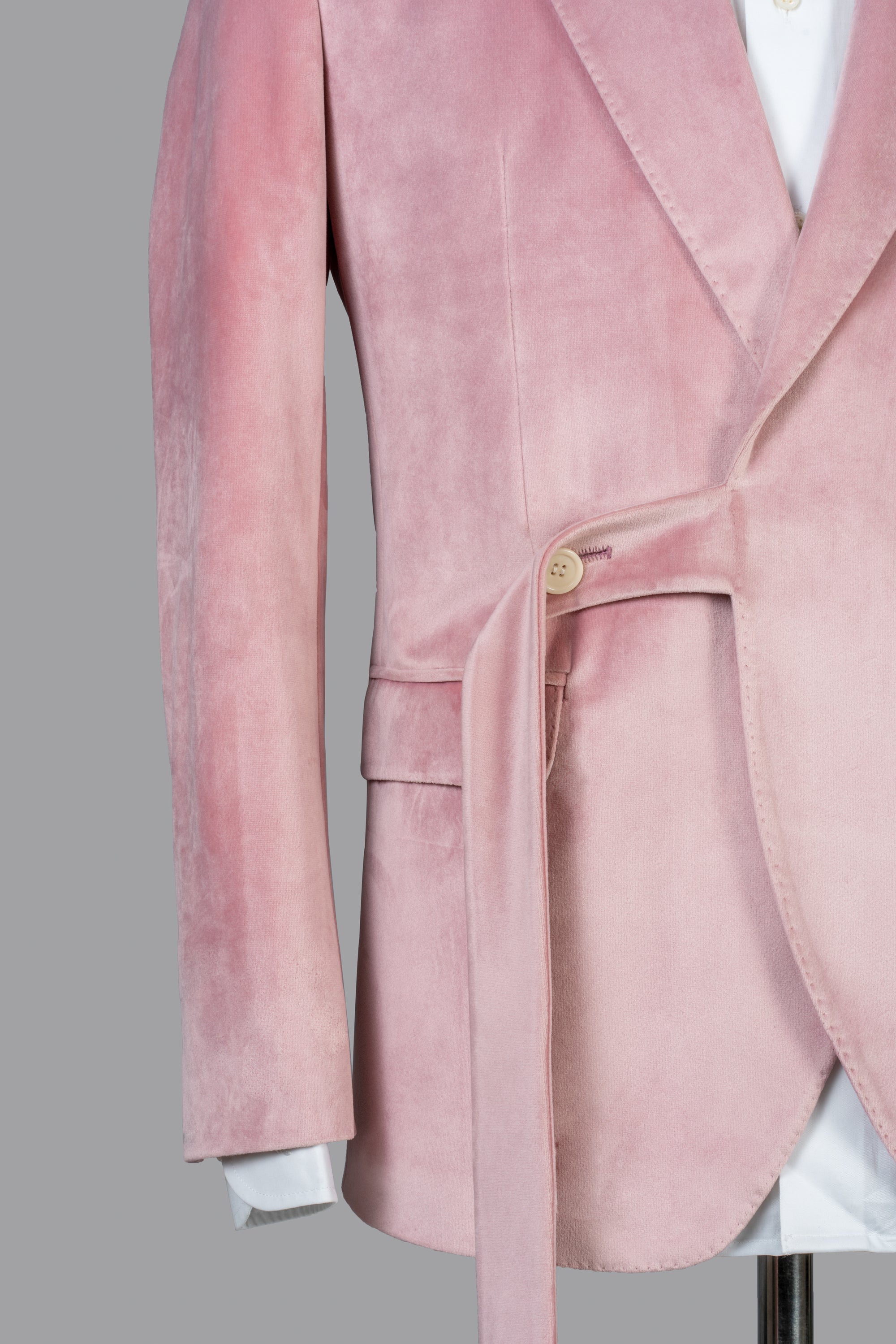 Pink Velvet two-piece suit