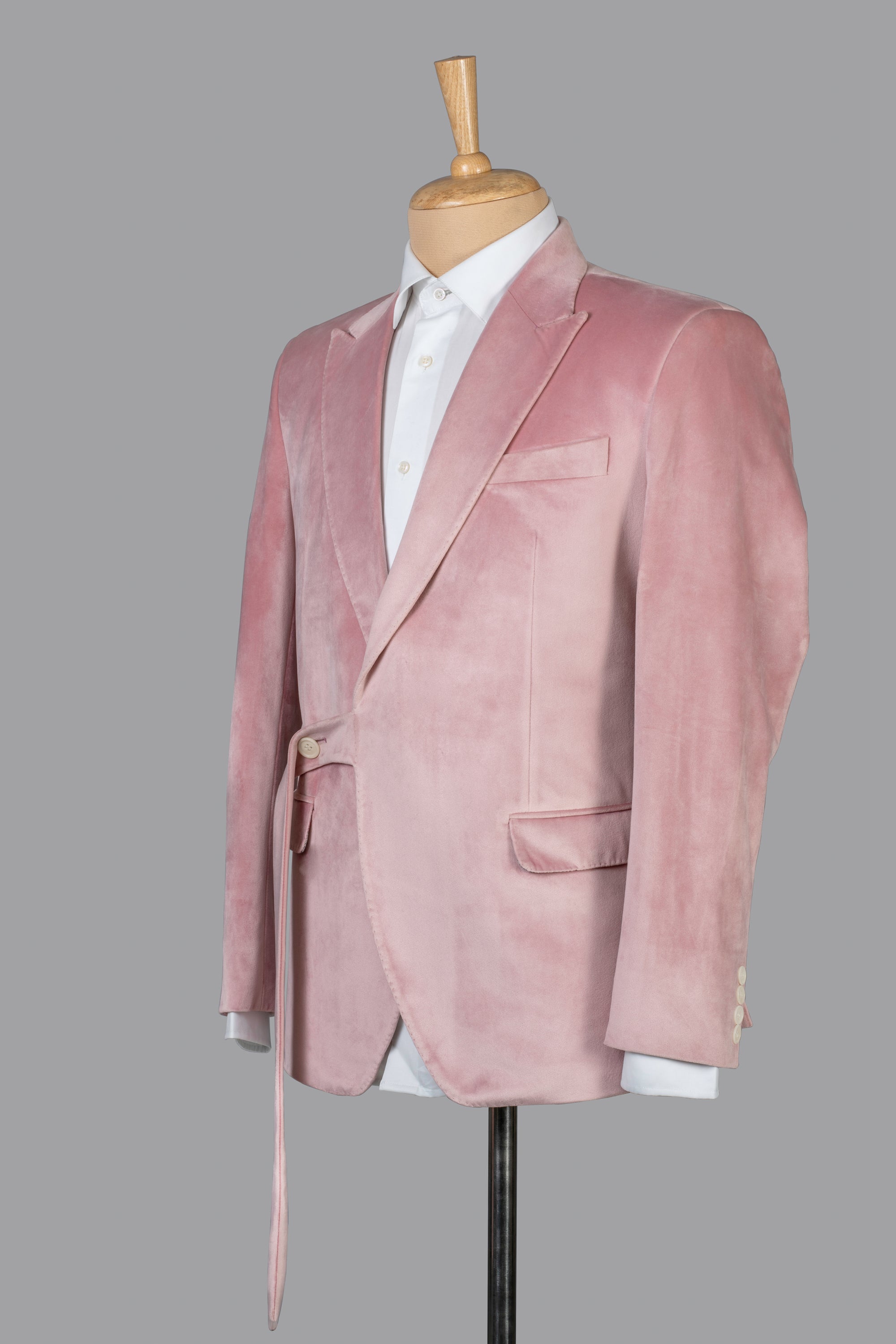 Pink Velvet two-piece suit