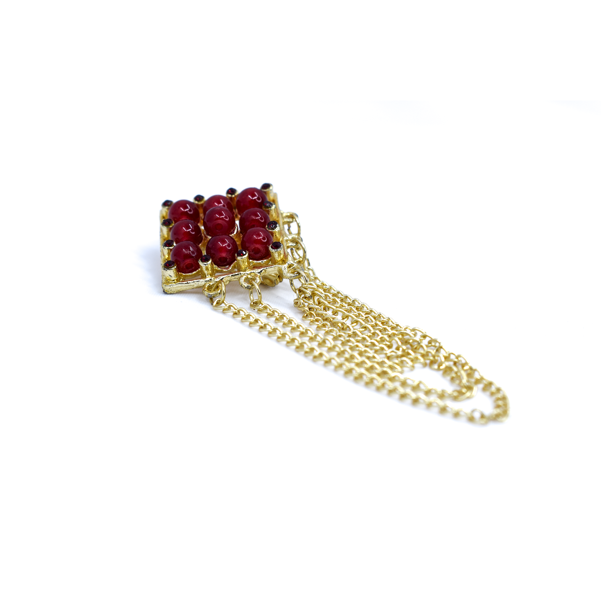 Golden Brass Brooch