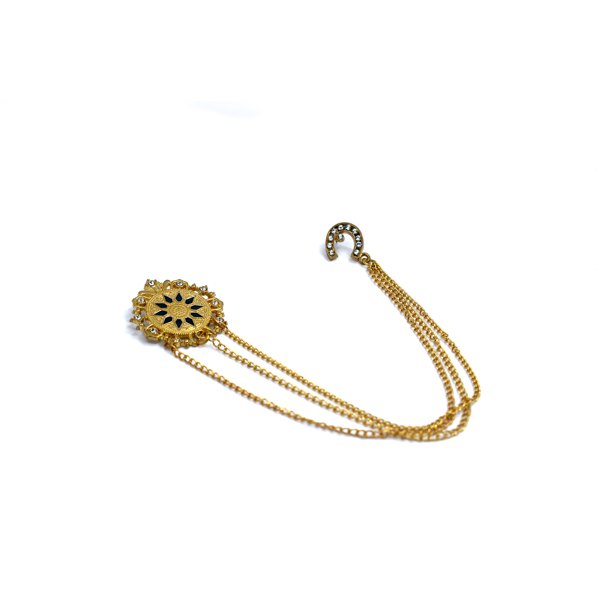 Golden Brass Brooch