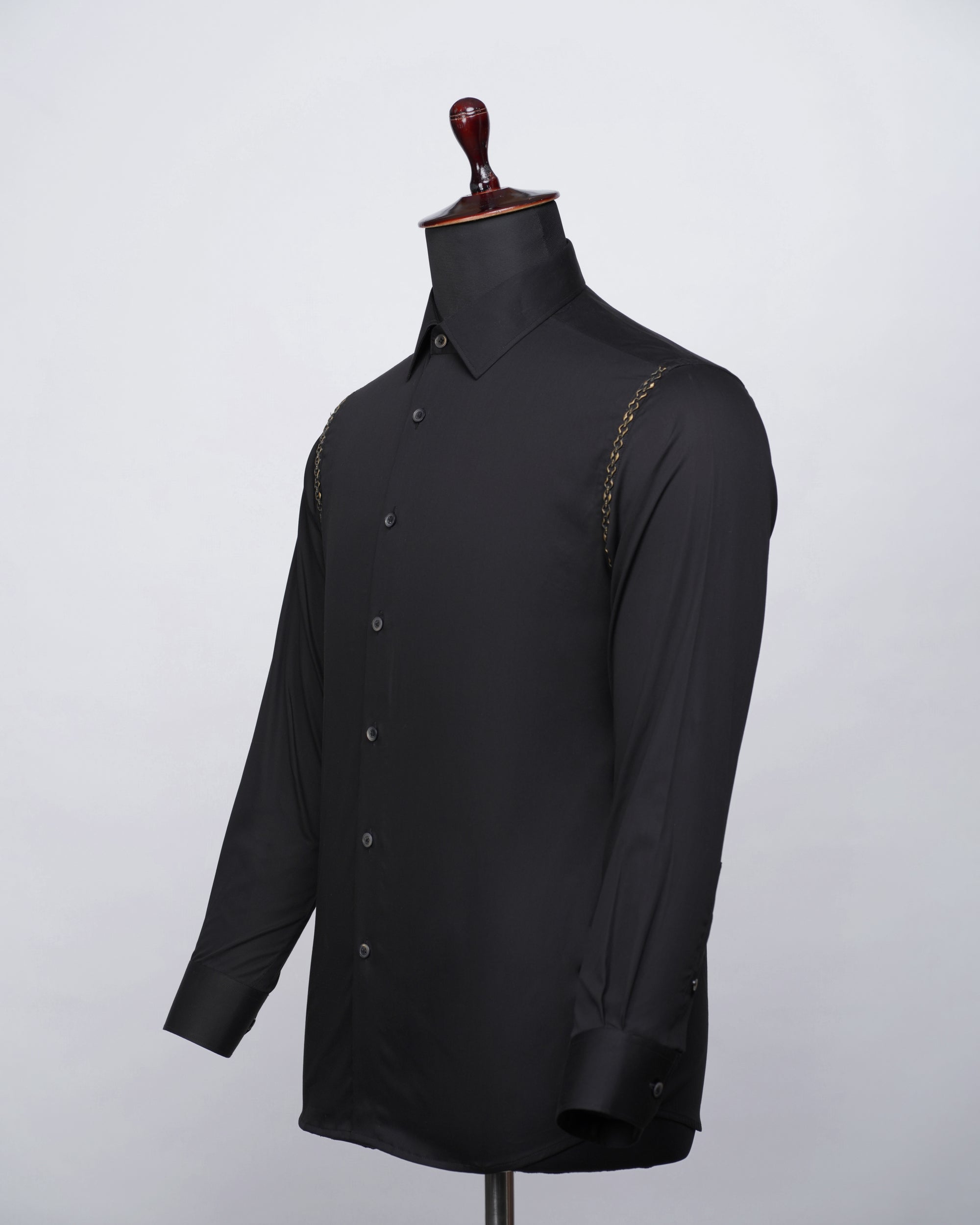 Concept Black Shirt with golden details
