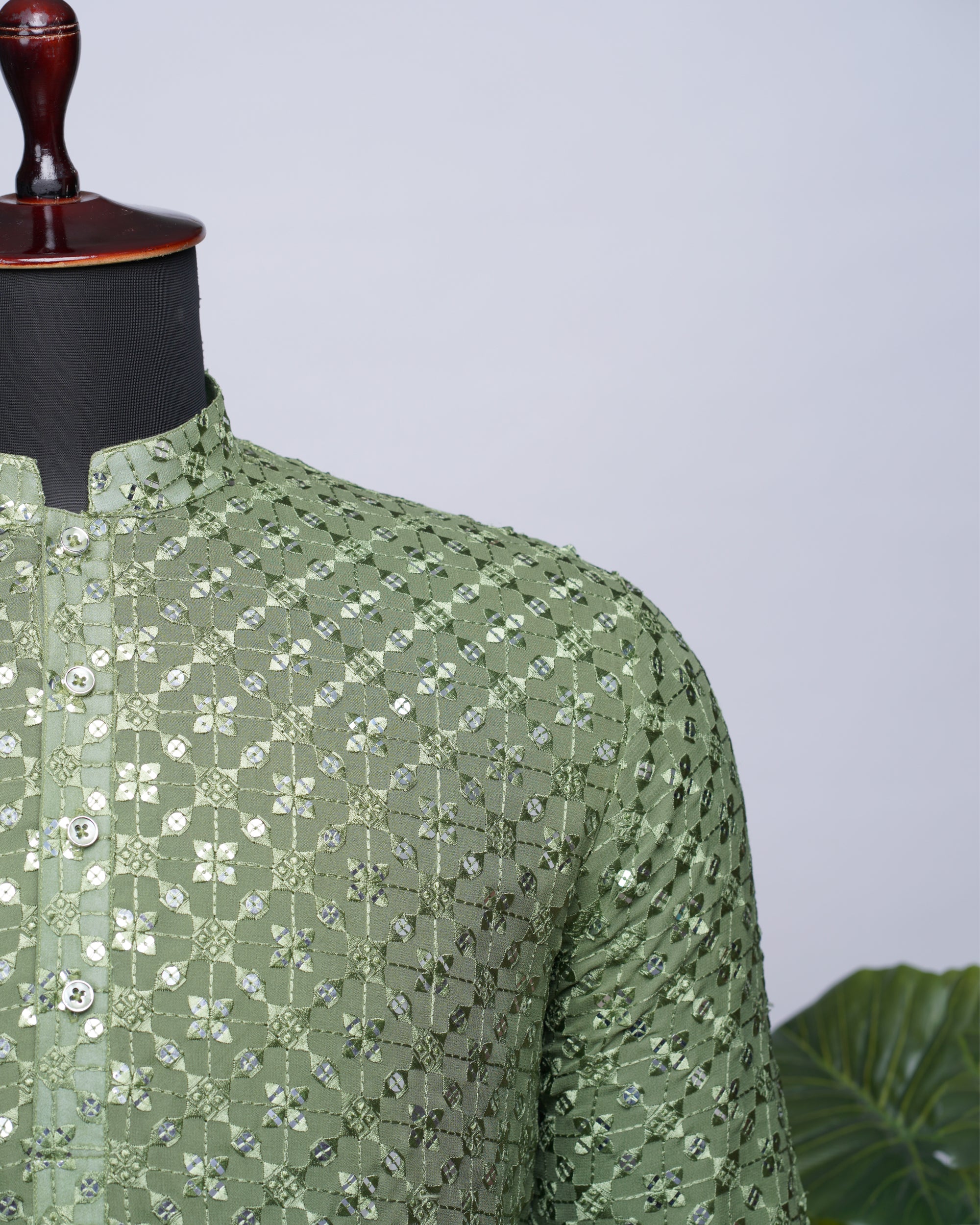 Mehendi Green Kurta Set