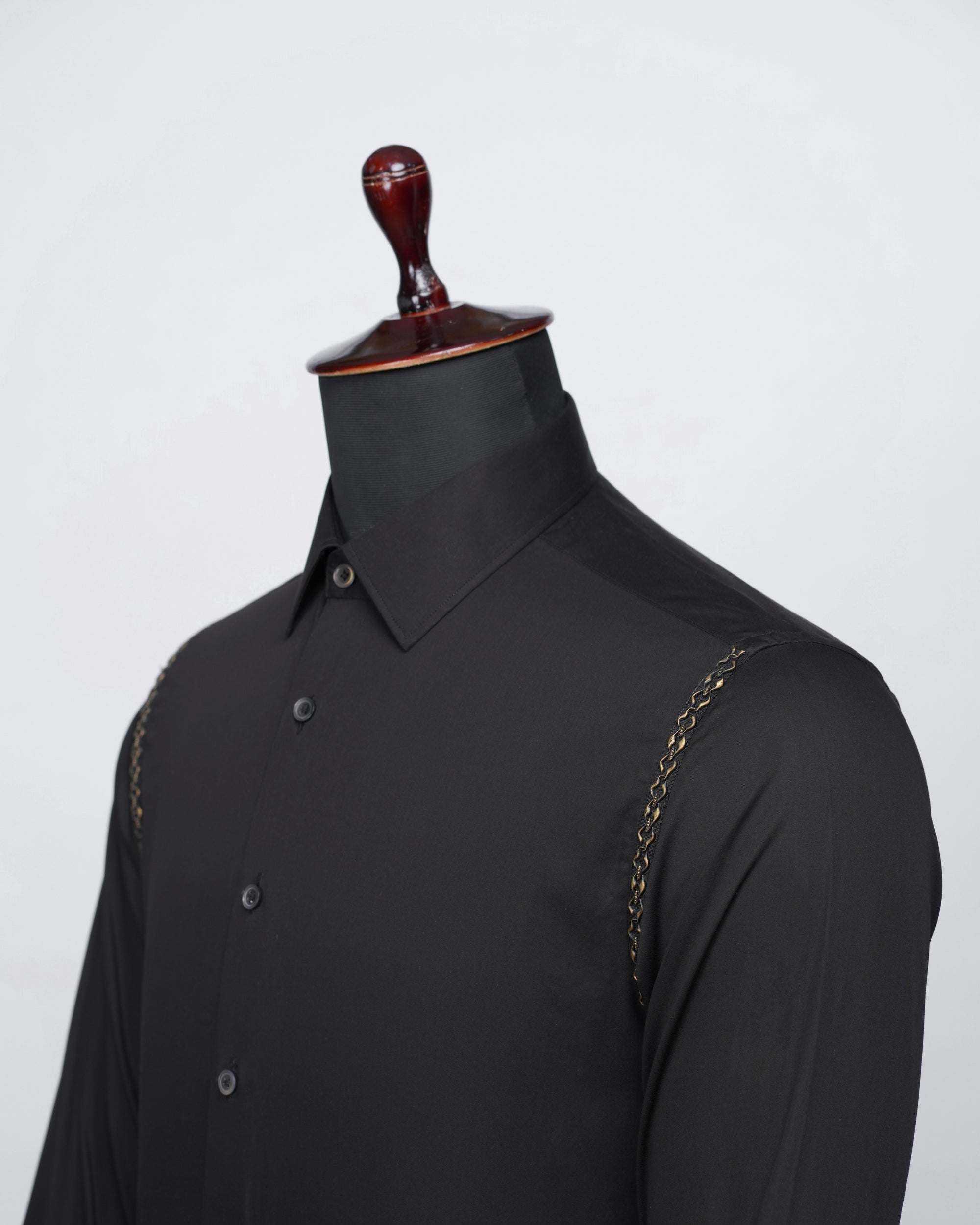 Concept Black Shirt with golden details