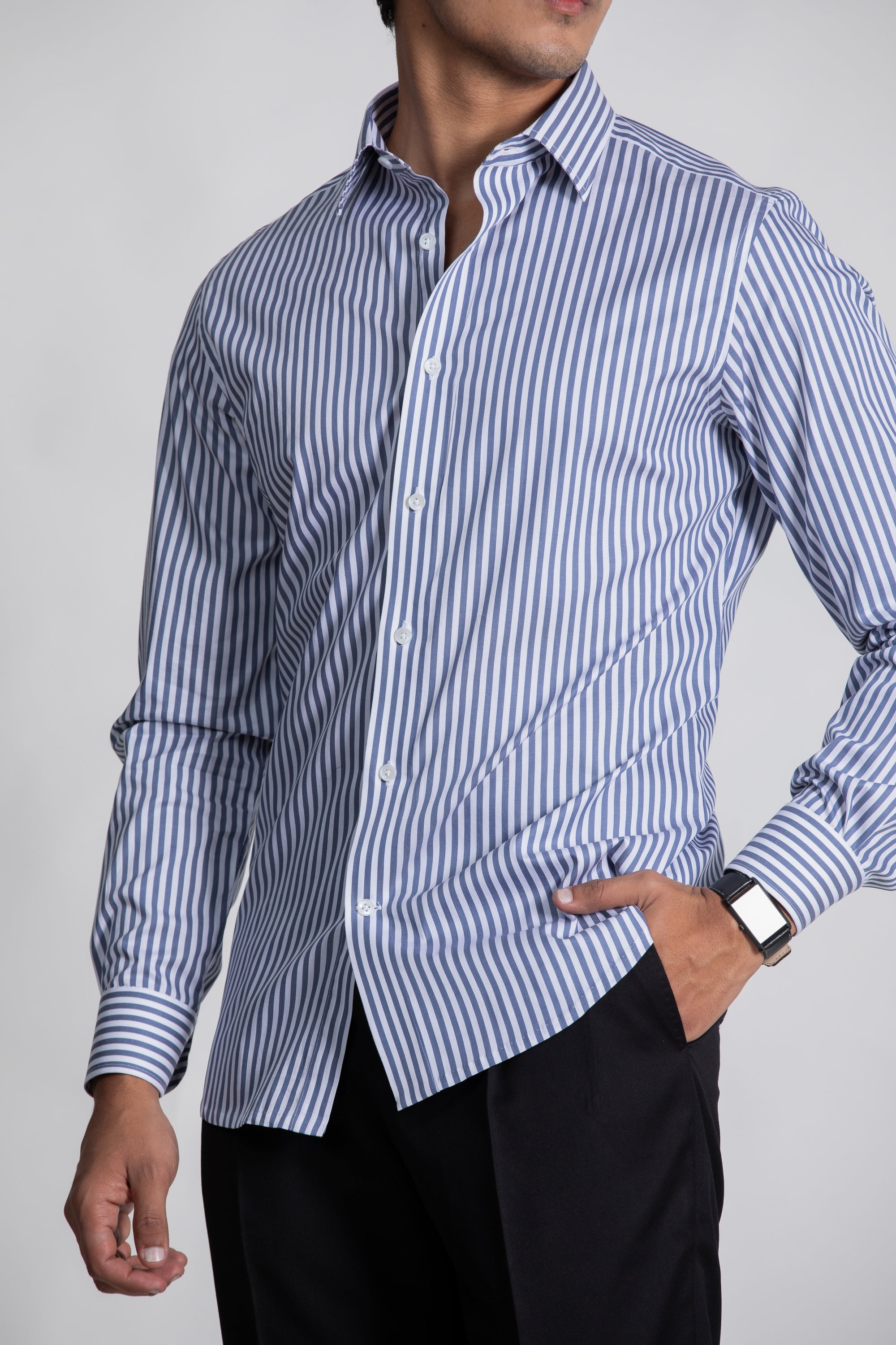 Blue Striped Shirt