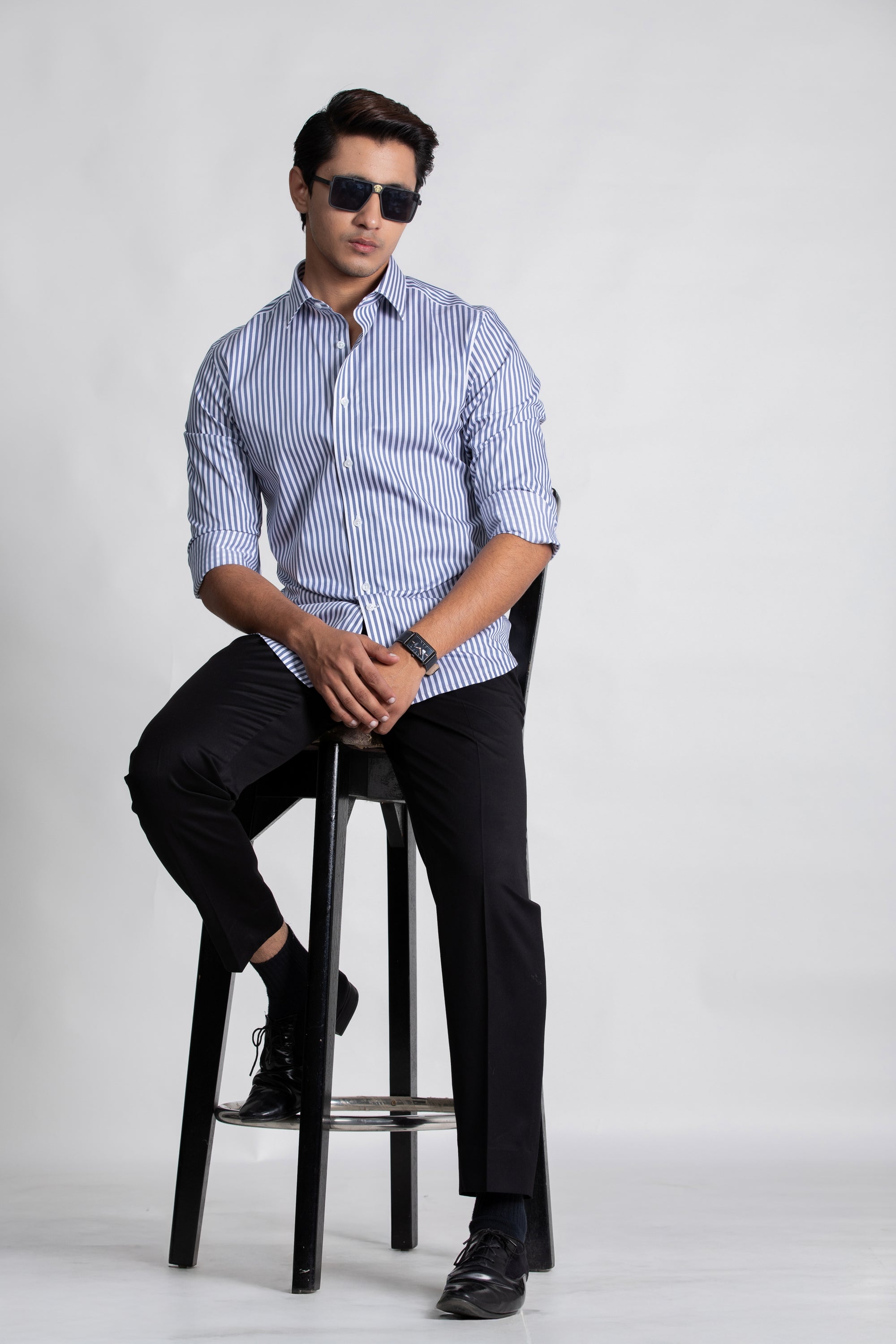 Blue Striped Shirt