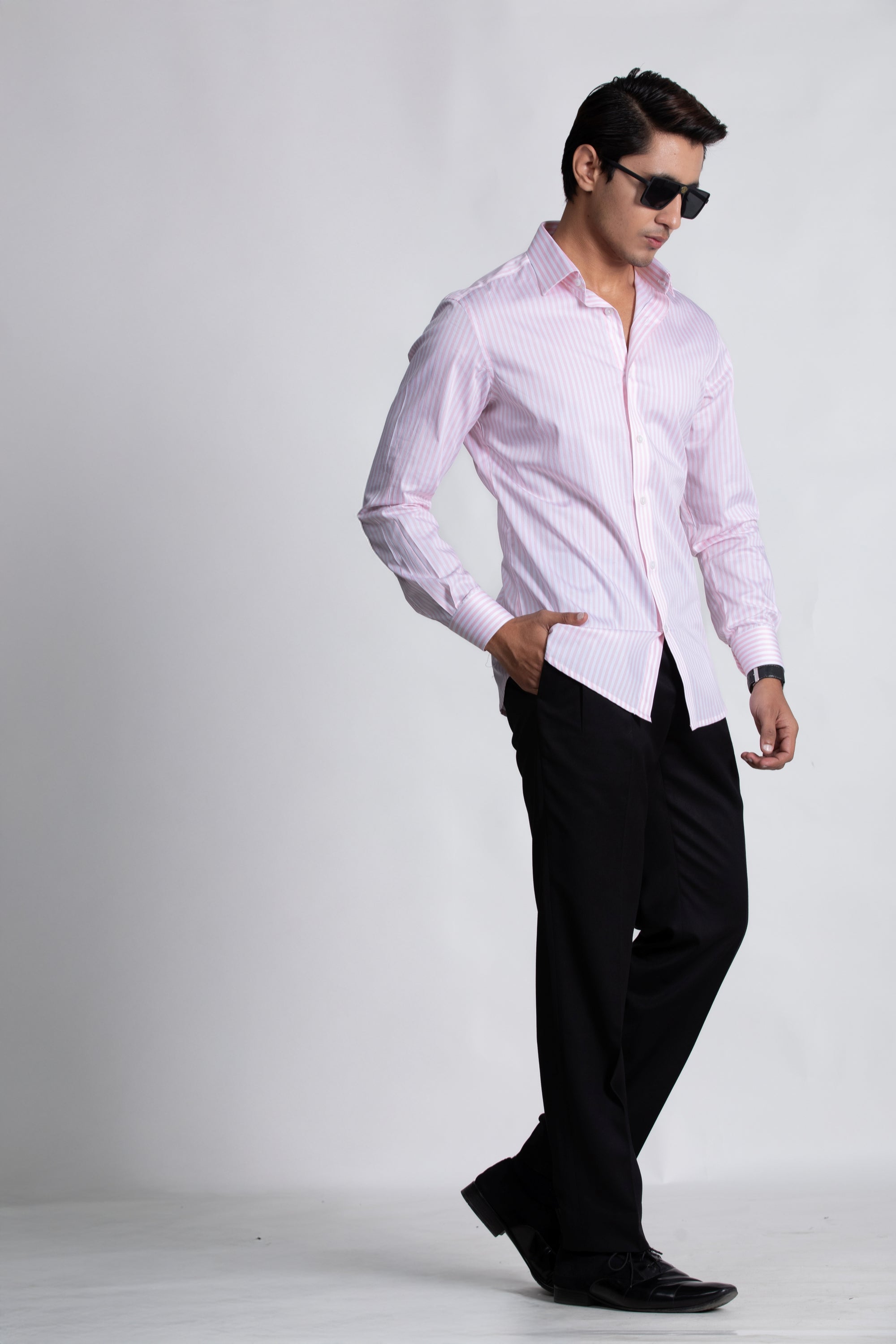 Pink Striped Shirt