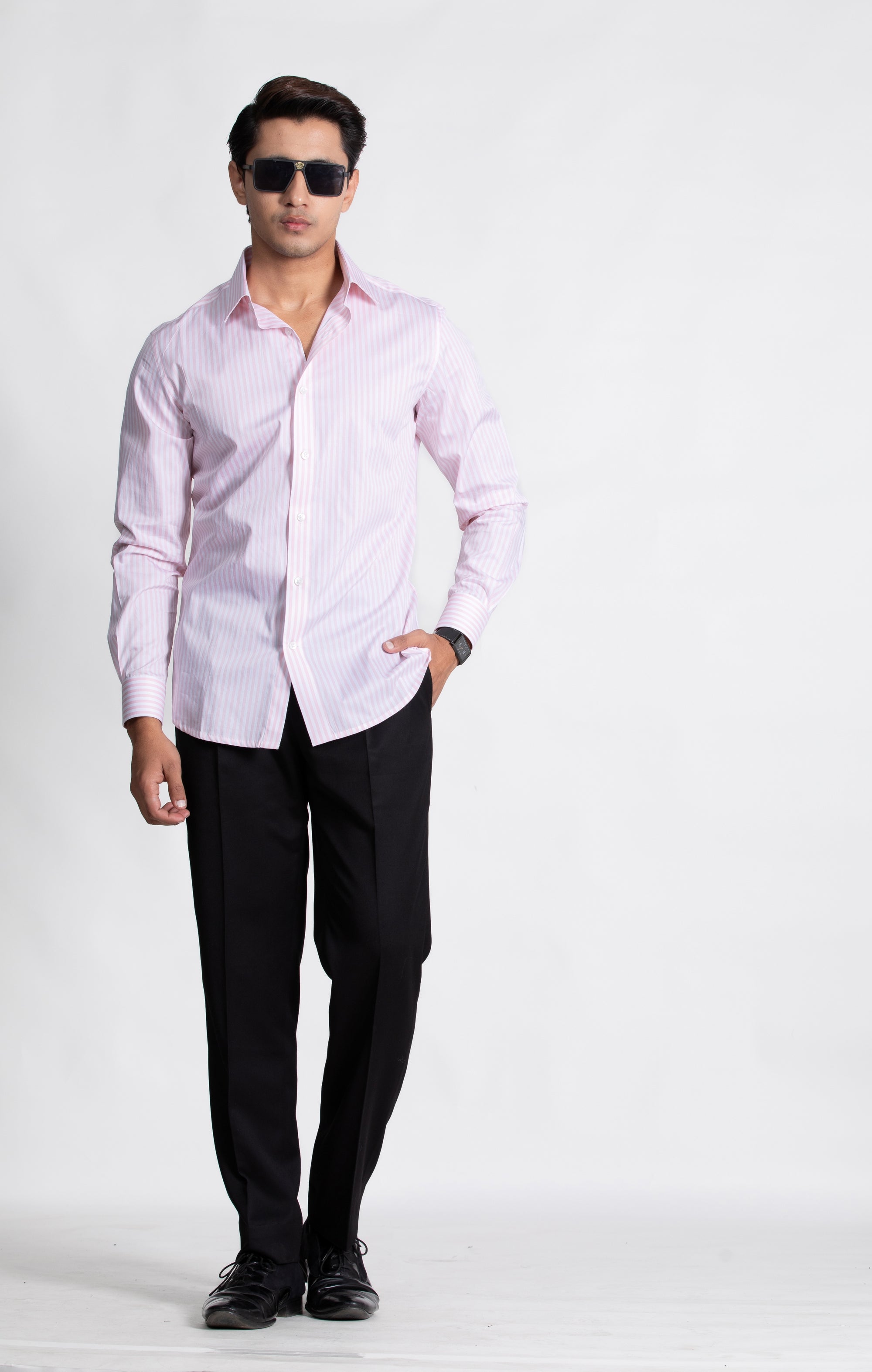 Pink Striped Shirt
