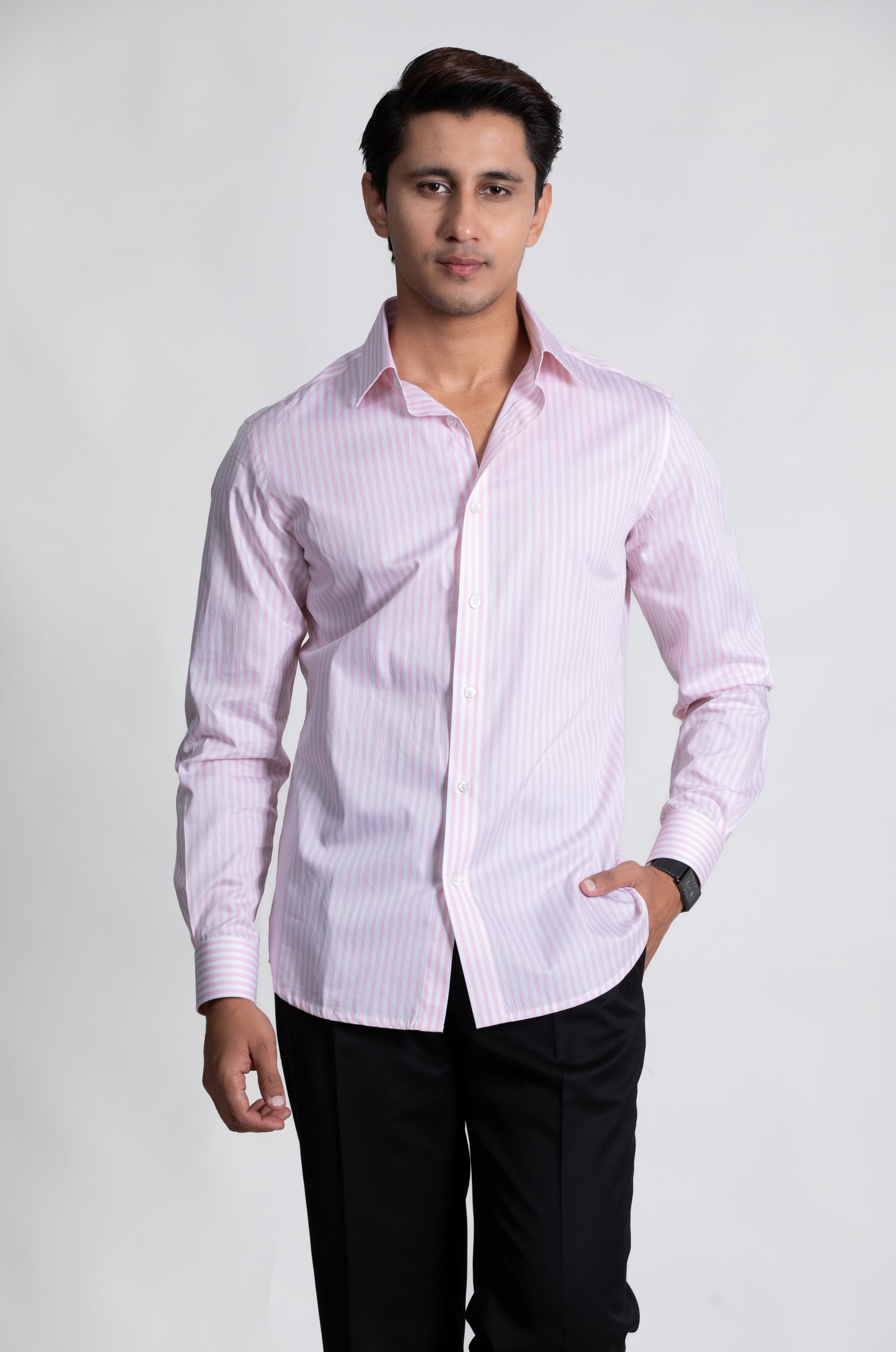 Pink Striped Shirt