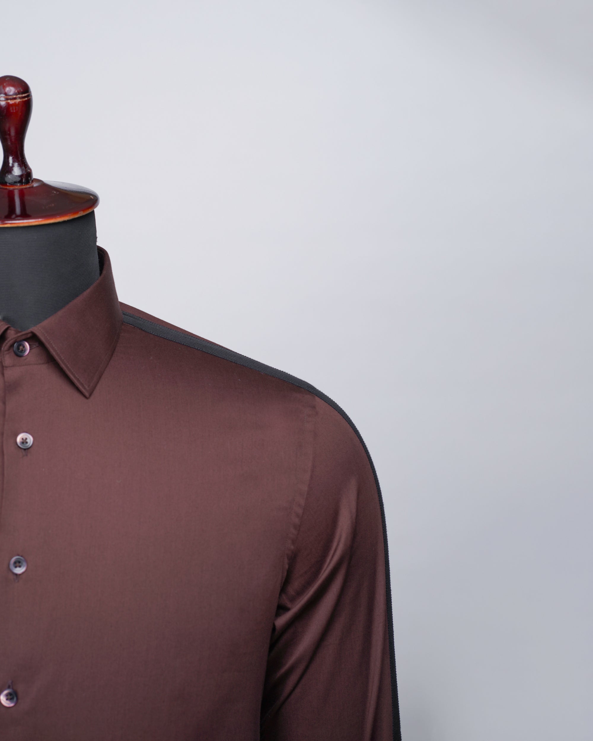 Brown Shirt with Black Tape