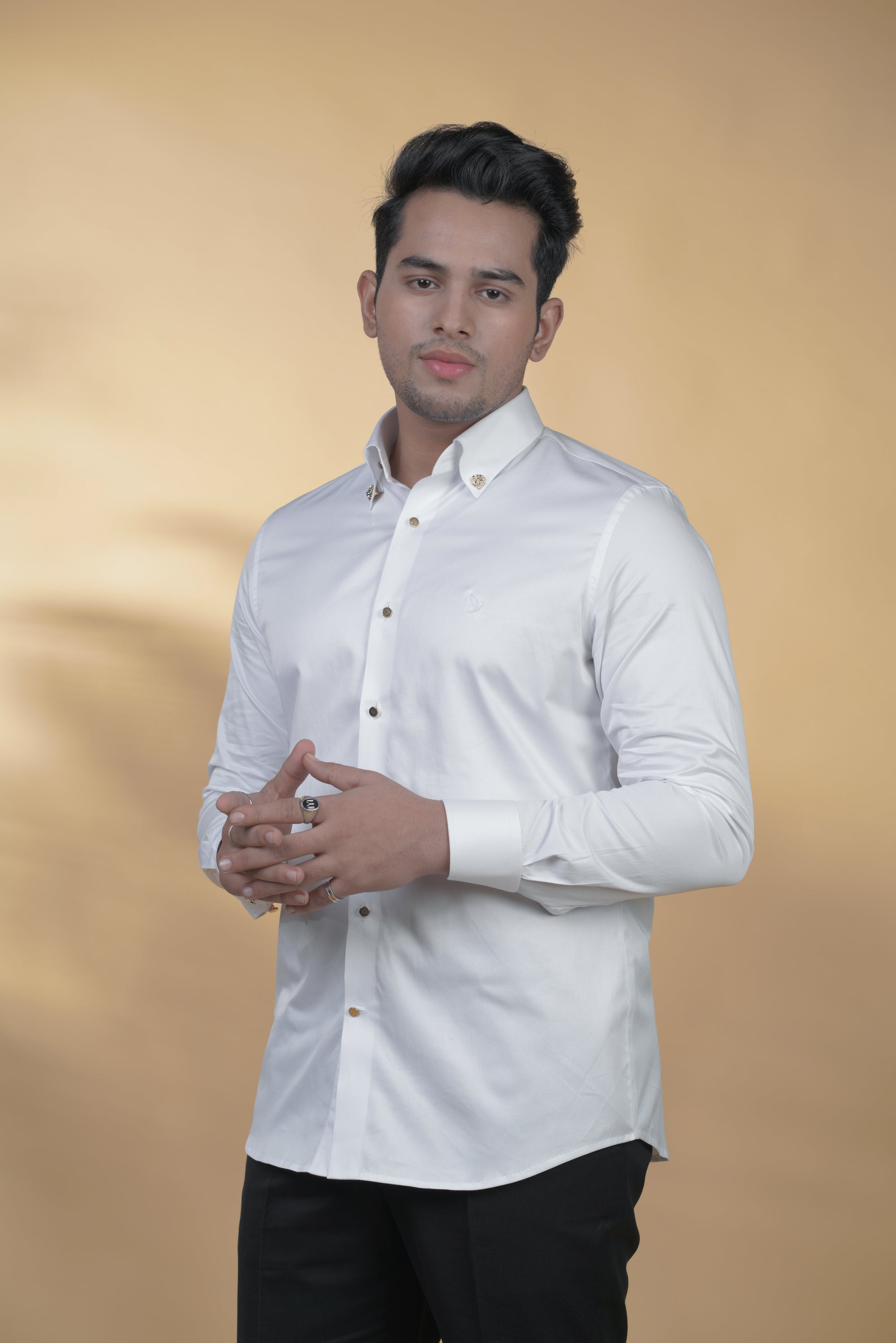 White Classic Shirt in Luxury Cotton