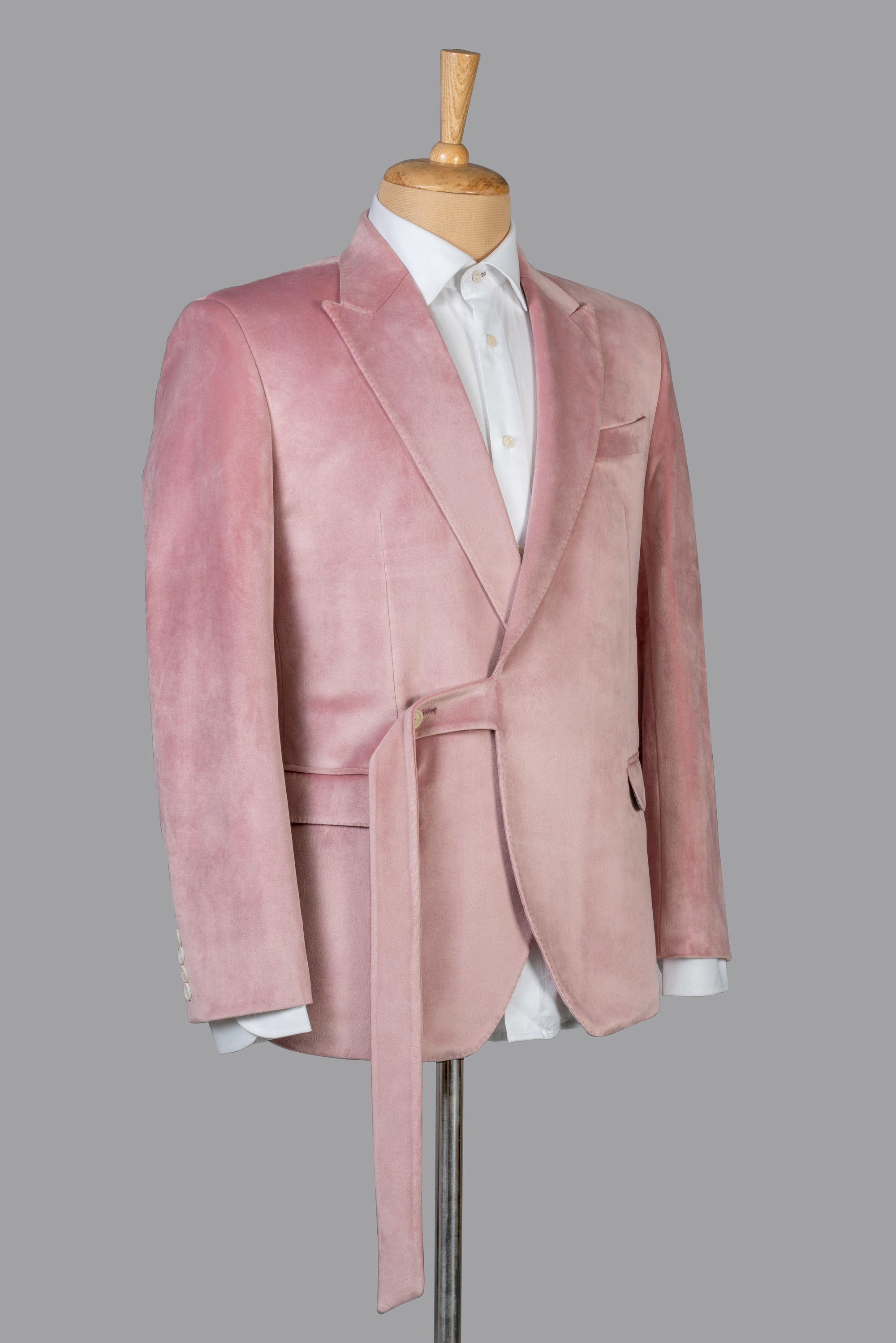 Pink Velvet two-piece suit